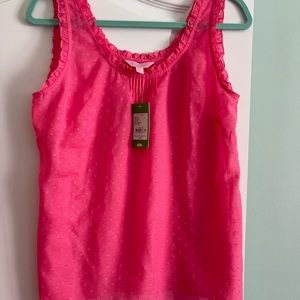 Lilly Pulitzer Kade top, Horry pink, size m
